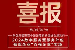 喜报！半岛(中国)一站式服务平台集团荣膺“2024数字服务暨服务外包领军企业百强”